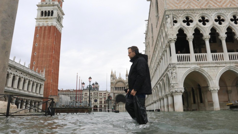 venecia inundada noviembre 2019 cierran plaza san marcos