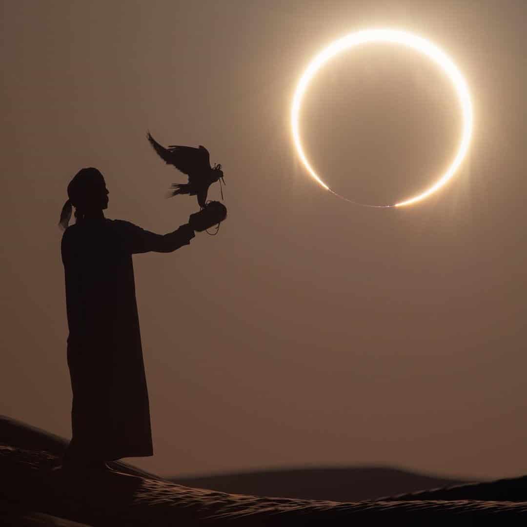 Eclipse de Sol desde Abu Dhabi