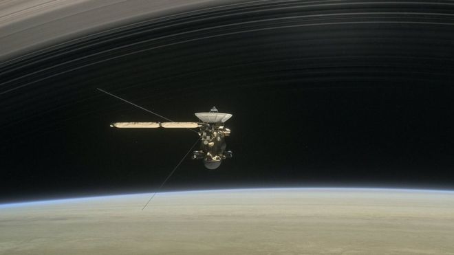 Extraño sonido describe la relación entre Saturno y una de sus lunas