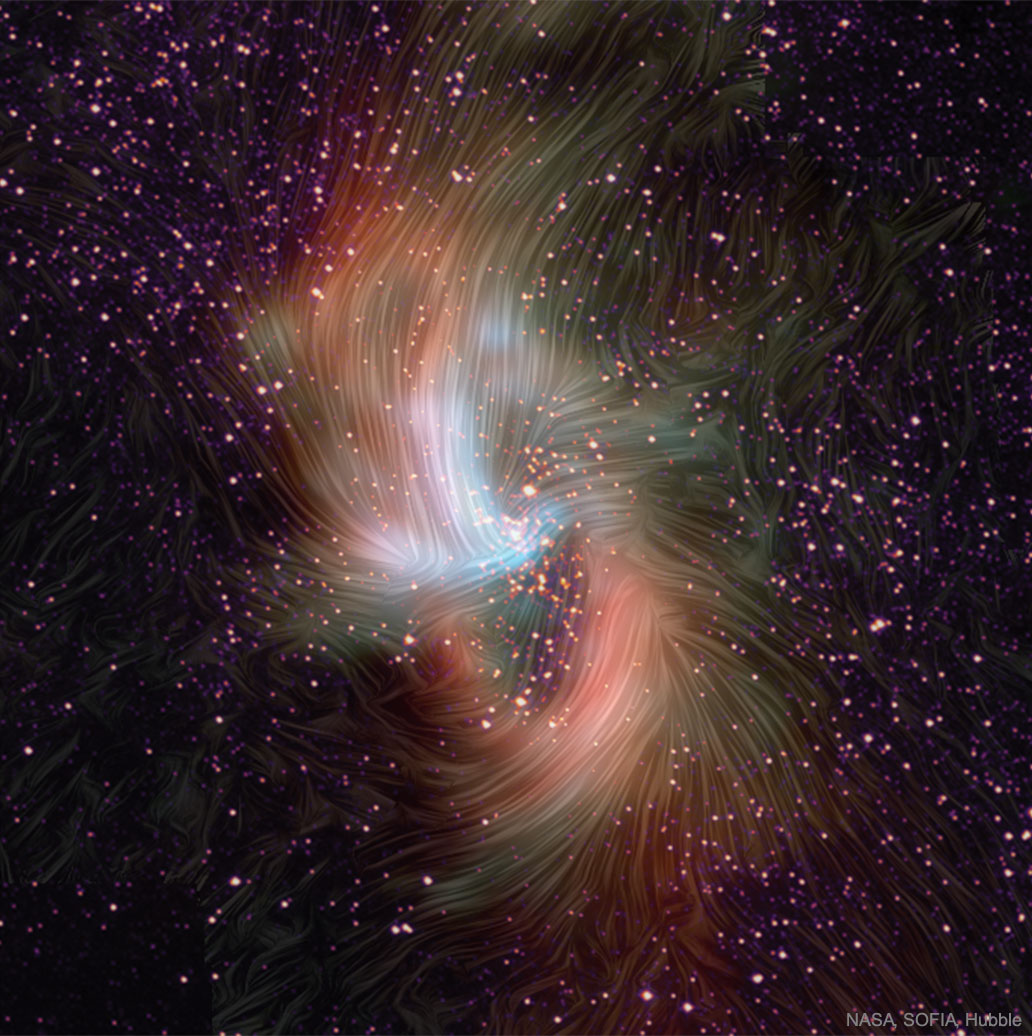 Visualizando el campo magnético del centro de la Vía Láctea