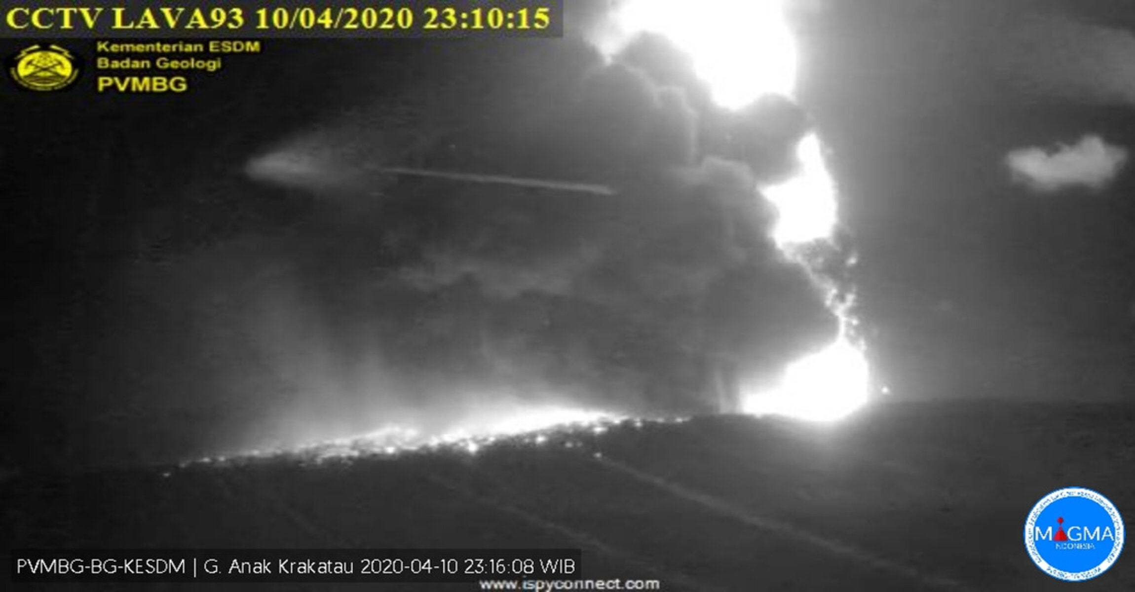 El bulo del Krakatoa. La erupción ha sido moderada y no hay alertas por tsunami