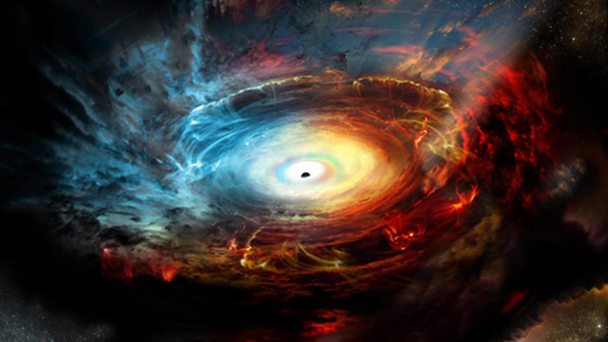 Se despierta un agujero negro en el centro de la galaxia