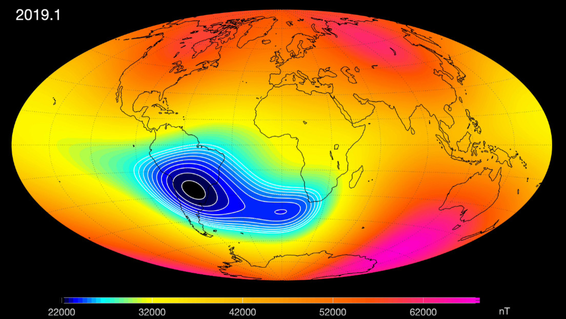 ESA confirma que el campo magnético de la Tierra se debilita
