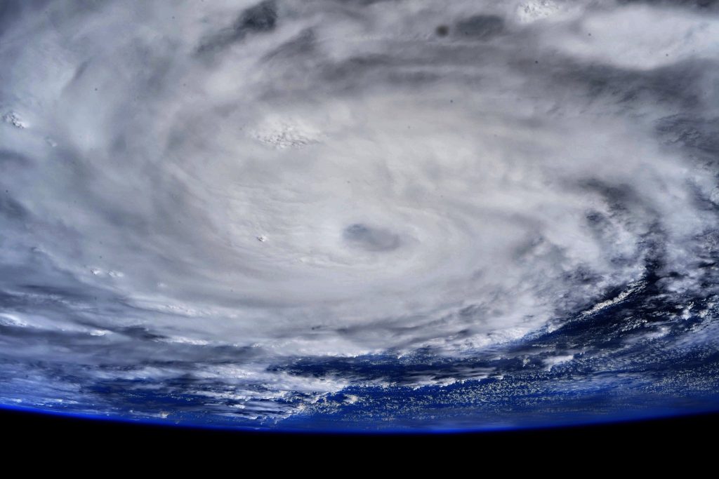 La increíble fotografía del huracán Hanna desde el espacio