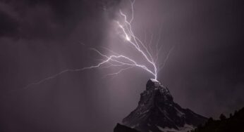 Momento perfecto -Tormenta eléctrica sobre el Cervino