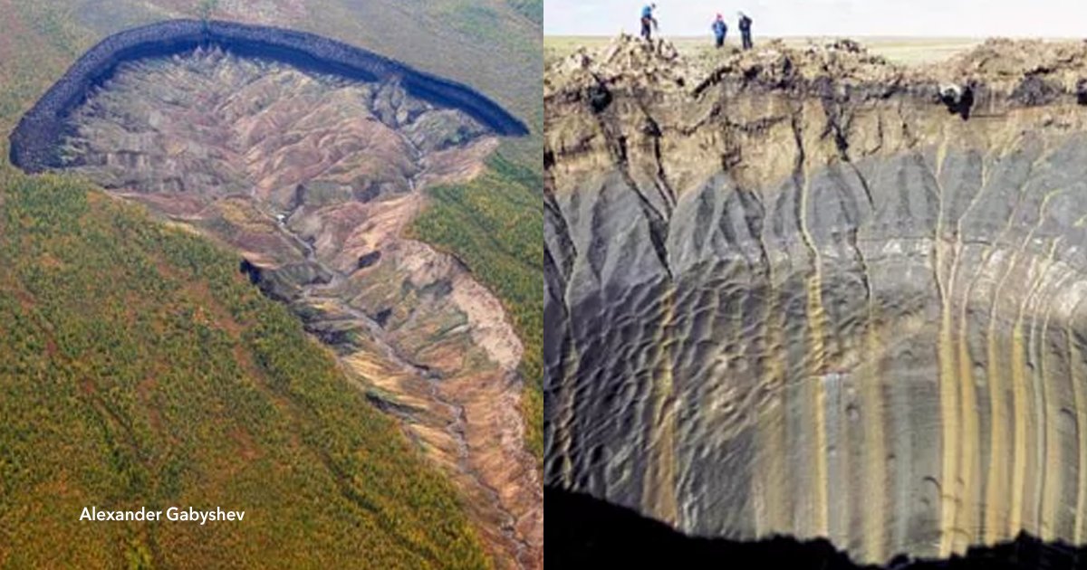 El enorme cráter de Siberia que no deja de crecer