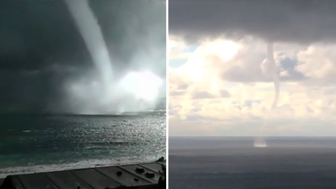 Graban inusuales tornados marinos en las costas del Mar Negro