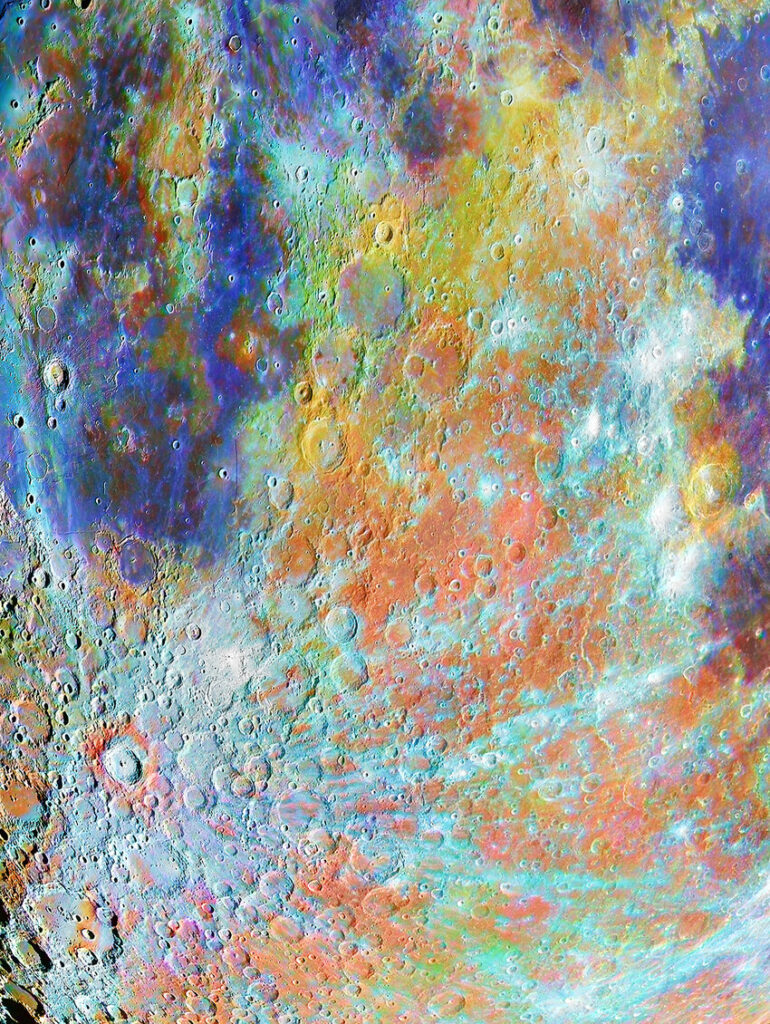 OM 40753 11 Winner Tycho Crater Region with Colours © Alain Paillou 1