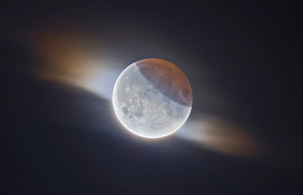 OM 44538 3 Runner Up HDR Partial Lunar Eclipse With Clouds © Ethan Roberts