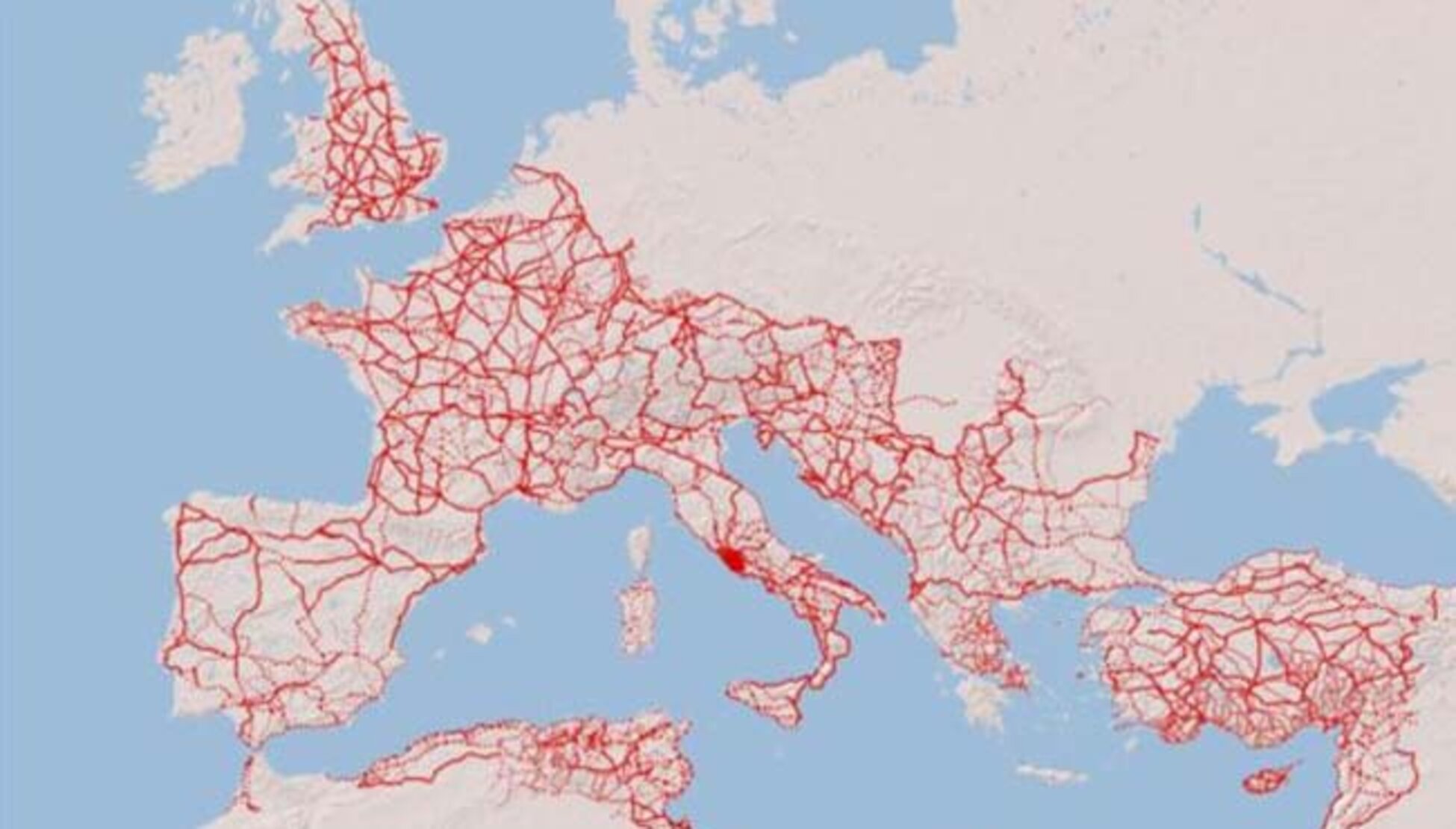 El Google Maps del Mundo Antiguo: calcula lo que tardarías hace 2000 mil años en llegar de tu casa a Roma