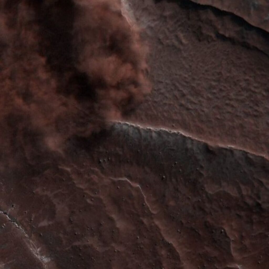 Avalanchas en Marte
