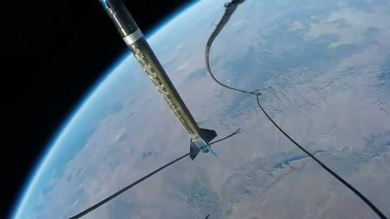 Un cohete con una GoPro enseña la curvatura de la Tierra en menos de dos minutos