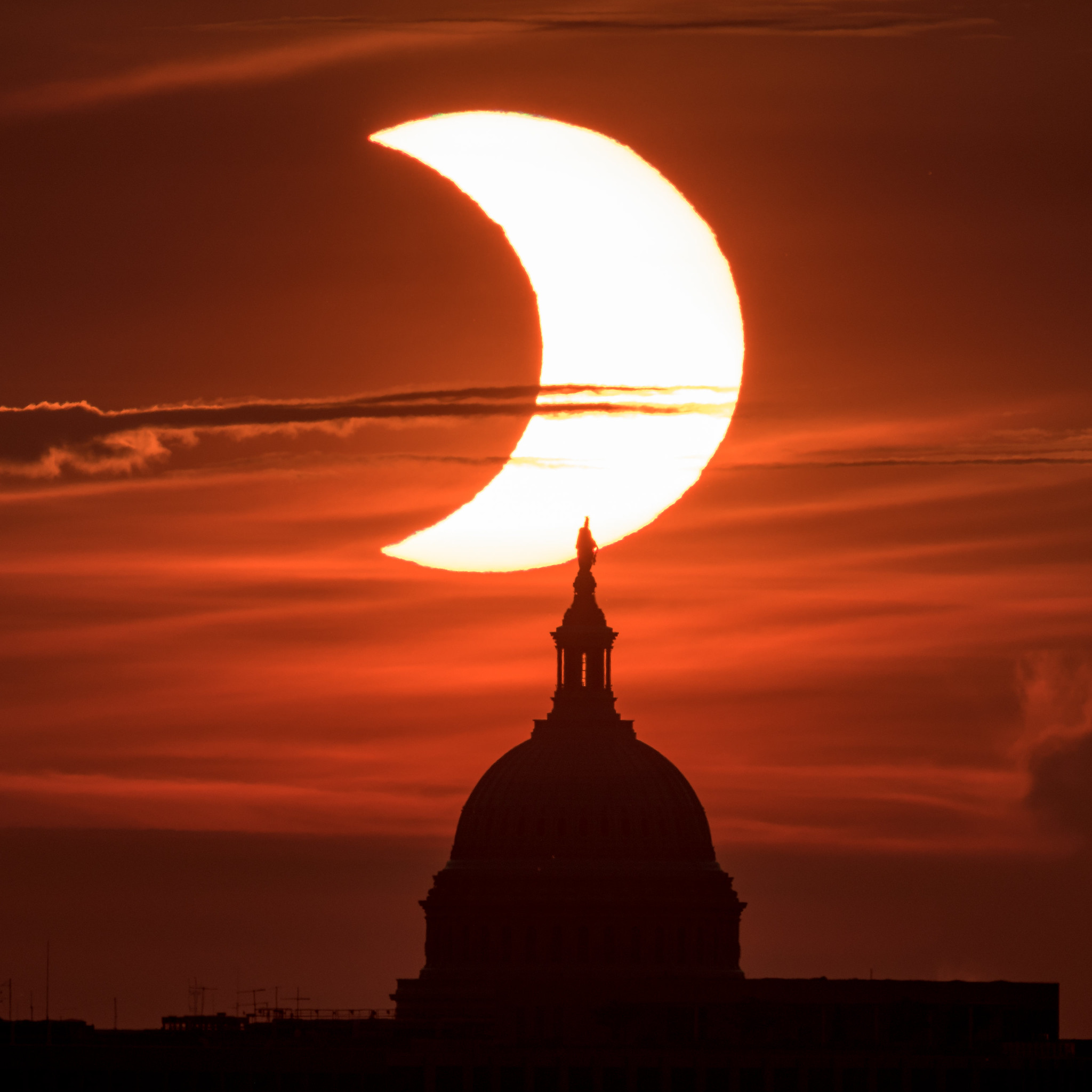 Las mejores imágenes del eclipse solar de Junio de 2021