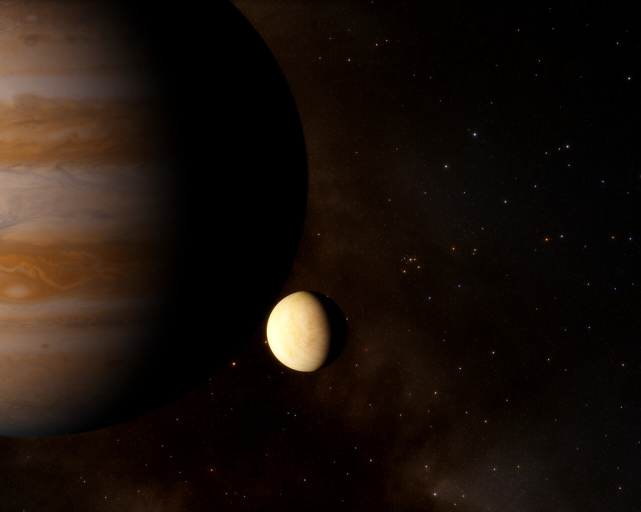Inédito: Hubble encuentra vapor de agua en un hemisferio de Europa, la luna helada de Júpiter