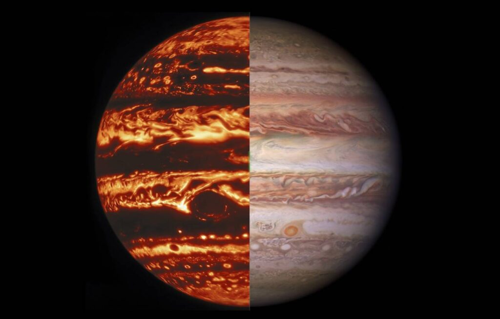 Primera vision en 3D de la atmosfera de Jupiter