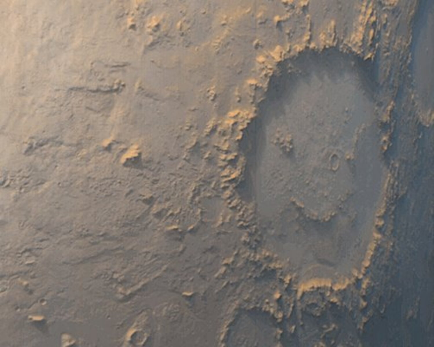 El Cráter Gale: la cara sonriente de Marte
