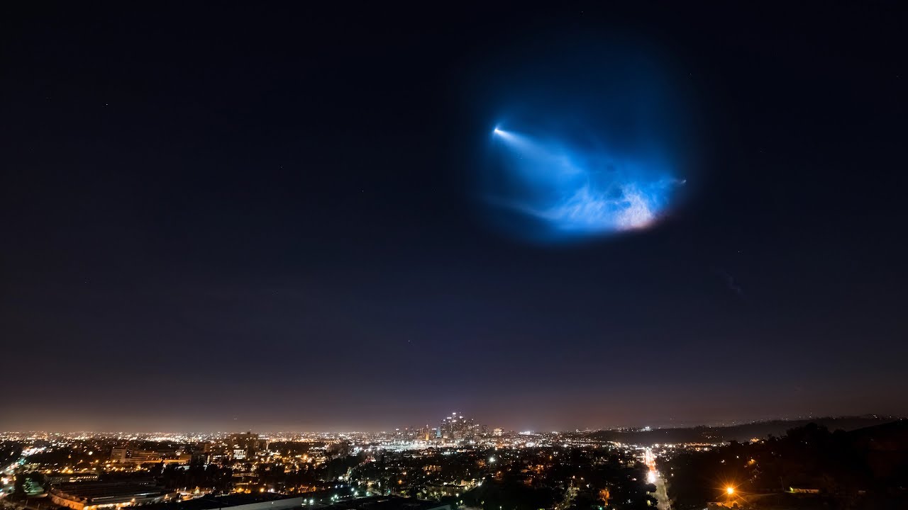 SpaceX: cuando el lanzamiento de un Falcon 9 dejó a Los Ángeles con la boca abierta