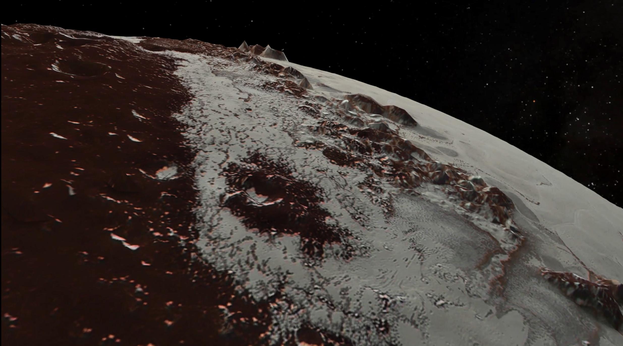 NASA difundió el espectacular vídeo del vuelo rasante sobre Plutón y Caronte