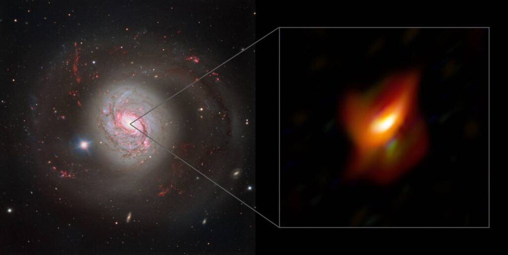 Un anillo de polvo cosmico esconde un agujero negro supermasivo