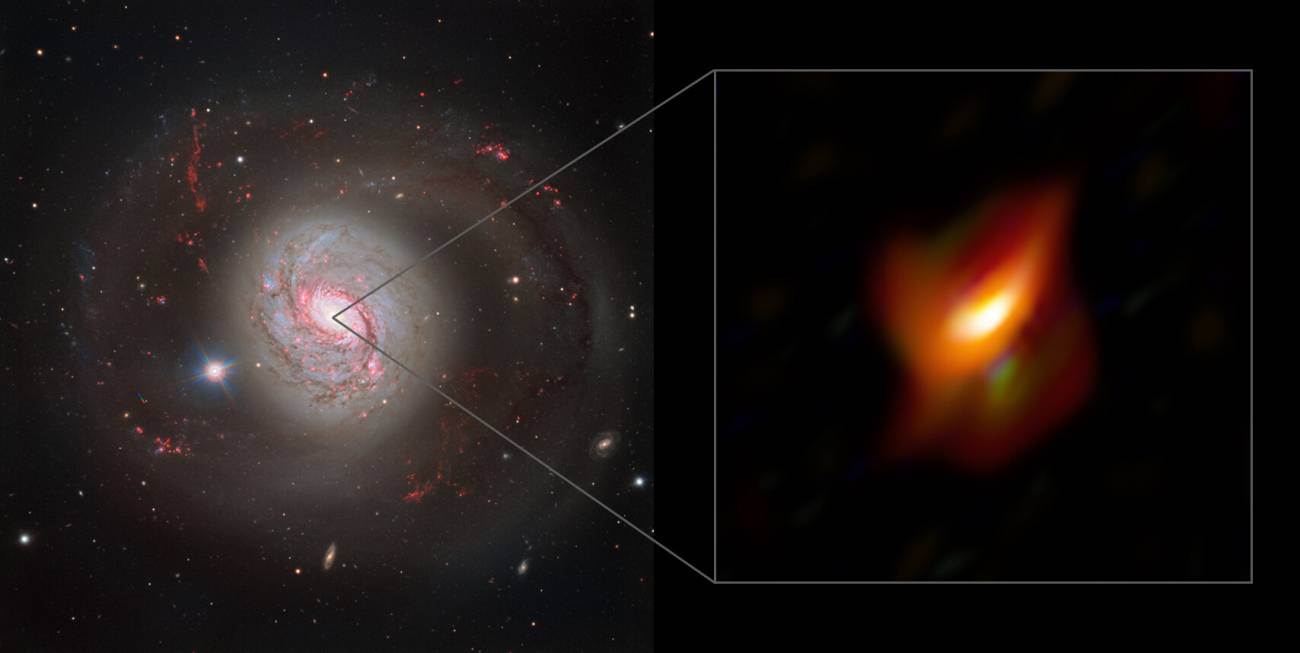 Un anillo de polvo cósmico esconde un agujero negro supermasivo