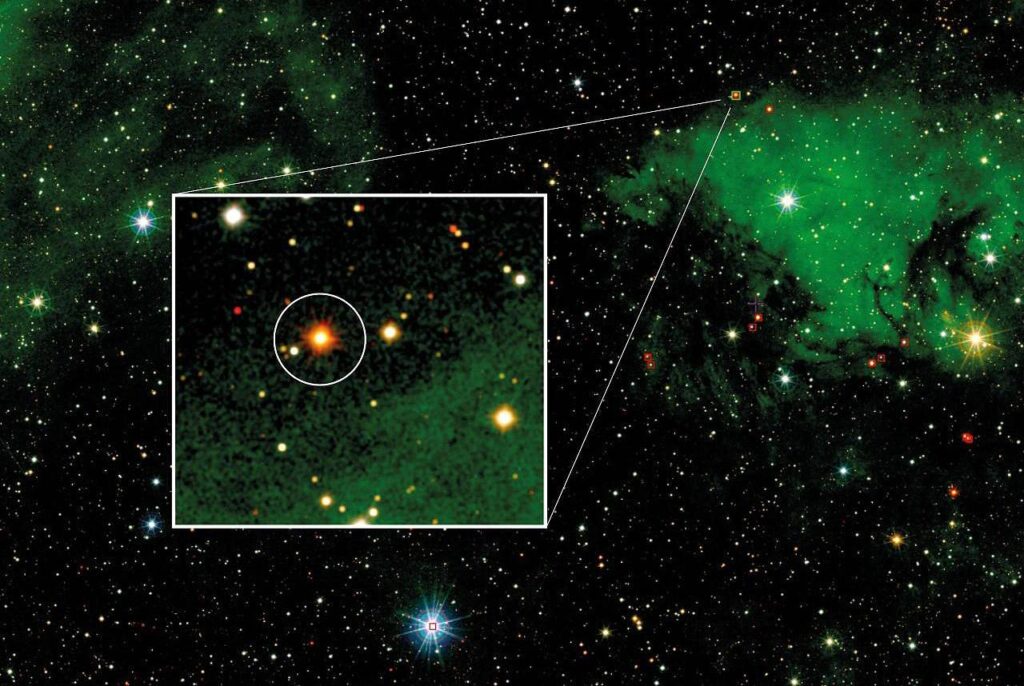 Una de las estrellas mas masivas y luminosas de la Via Lactea viaja a gran velocidad