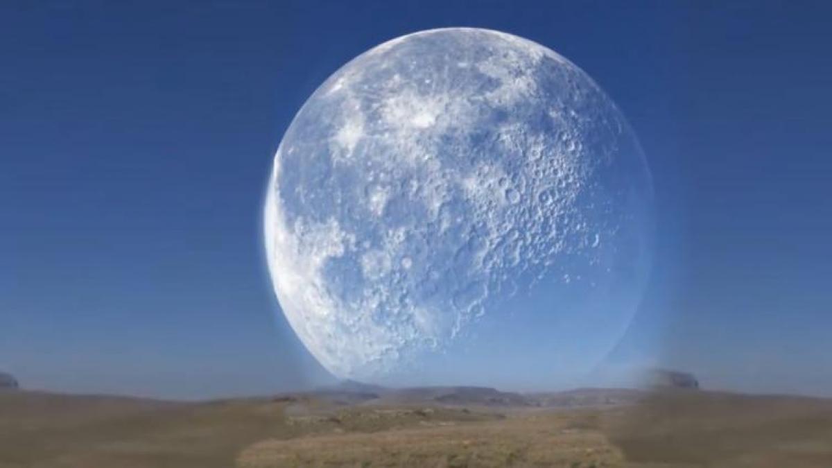La Luna gigante ‘en el Polo Norte’ no es real: está creado digitalmente