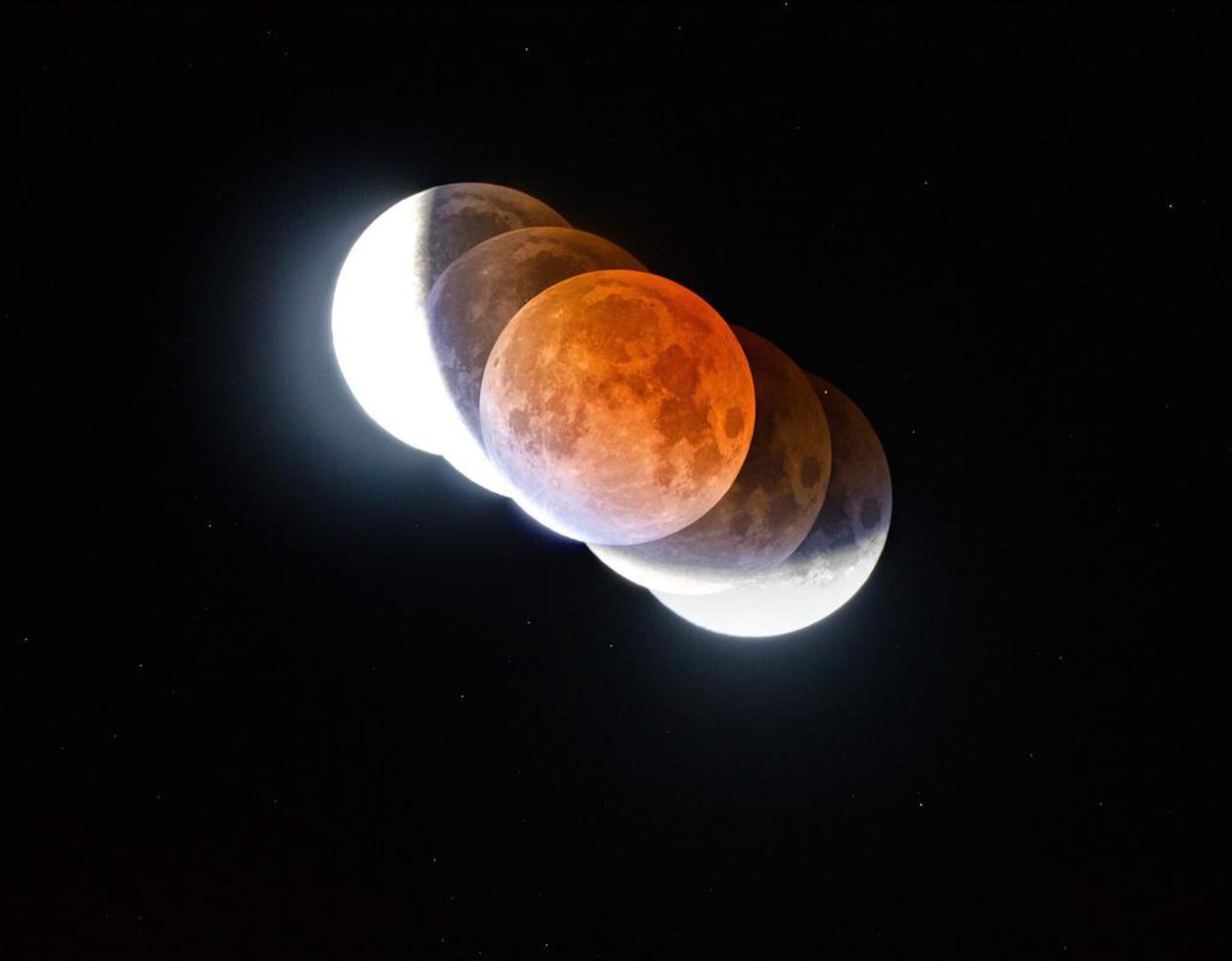 Eclipse lunar: las mejores imágenes de la Luna de Sangre a lo largo del mundo