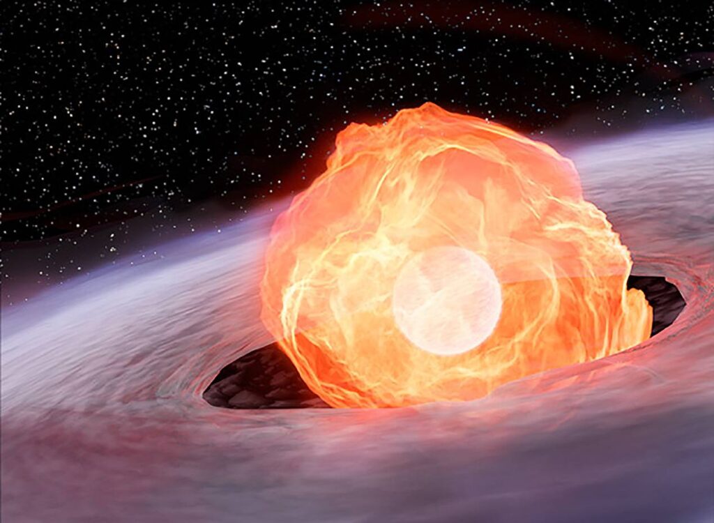 Detectada por primera vez la bola de fuego de una explosion estelar