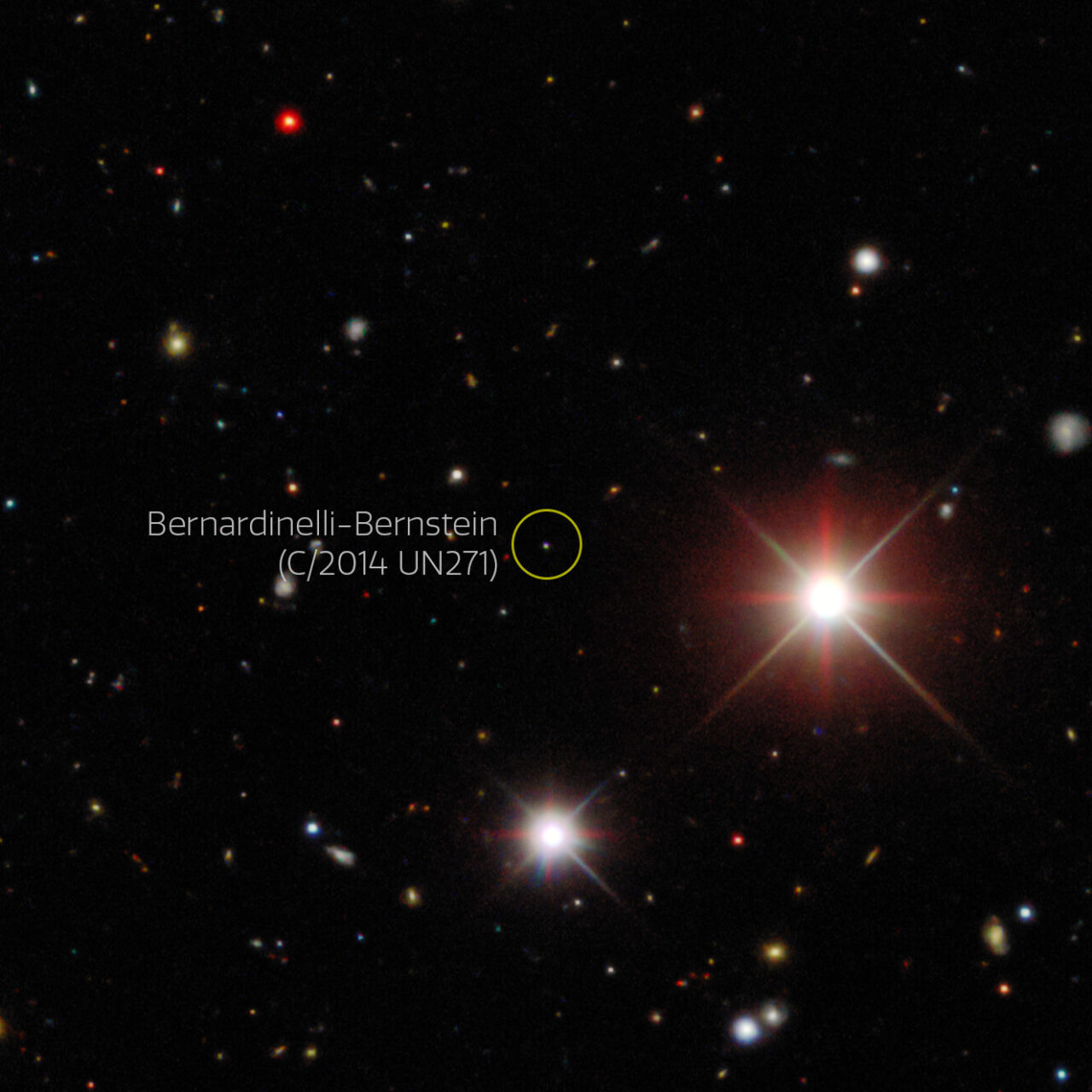 Comet Bernardinelli Bernstein annotated noirlab2119b