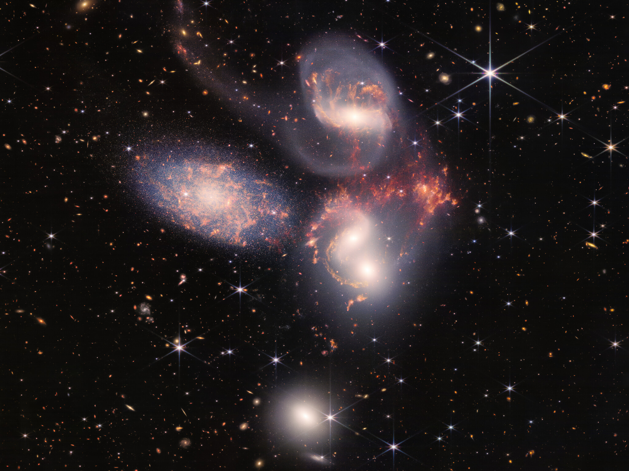 Las imágenes del telescopio James Webb muestran el caos y la creación del universo