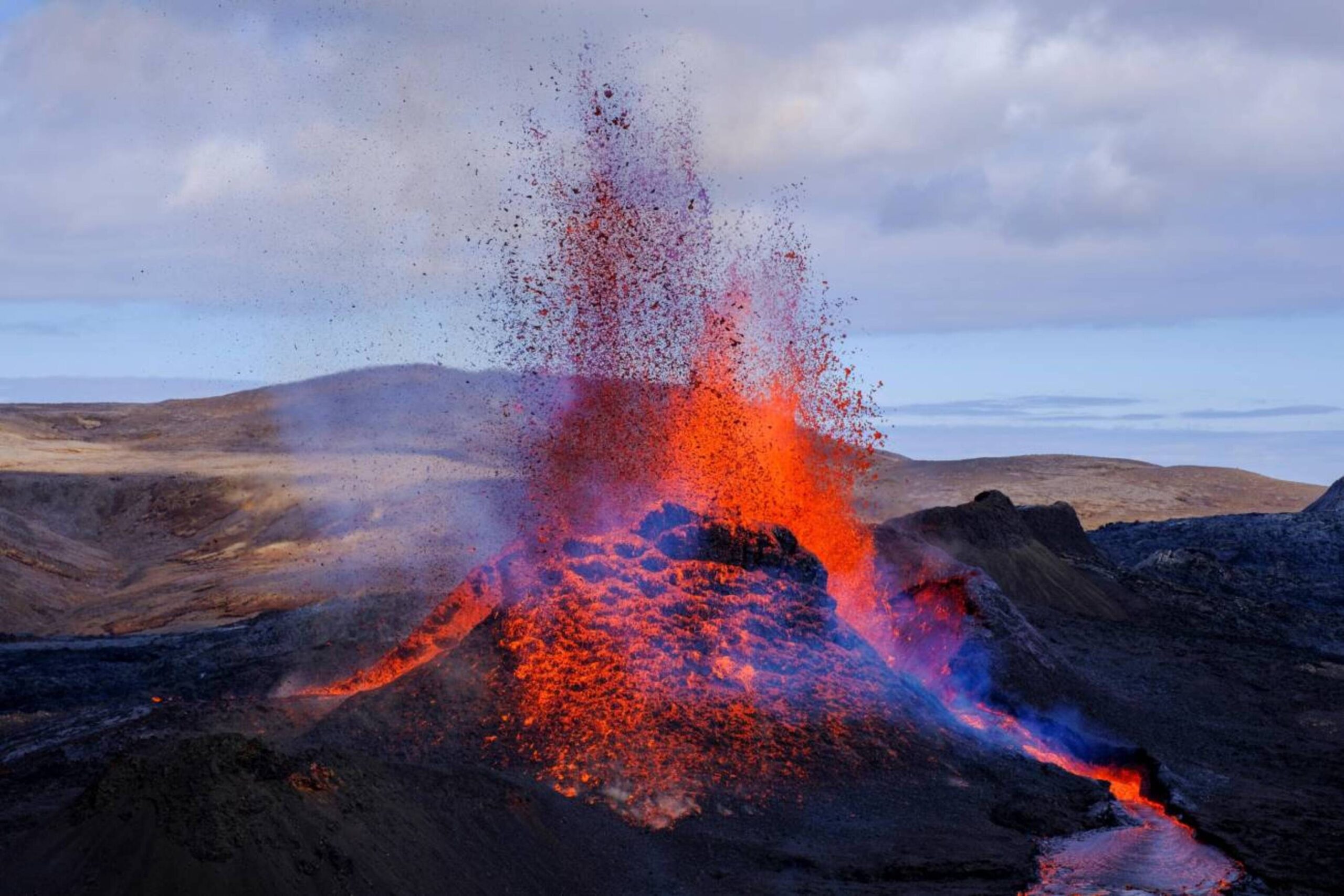 La erupción del volcán Fagradalsfjall arrojó datos inesperados