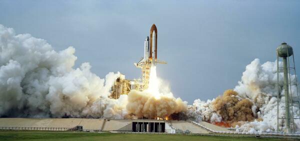 STS 9 launch Merbold first flight