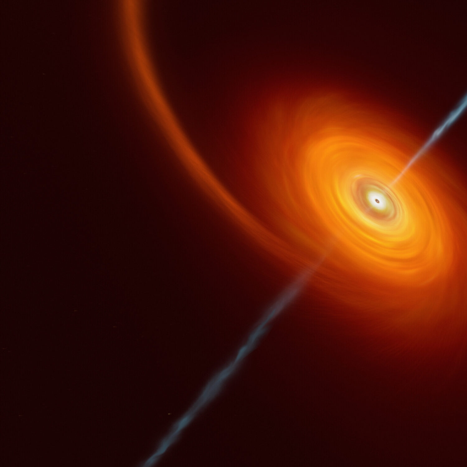 Observación de record: un agujero negro devorando una estrella
