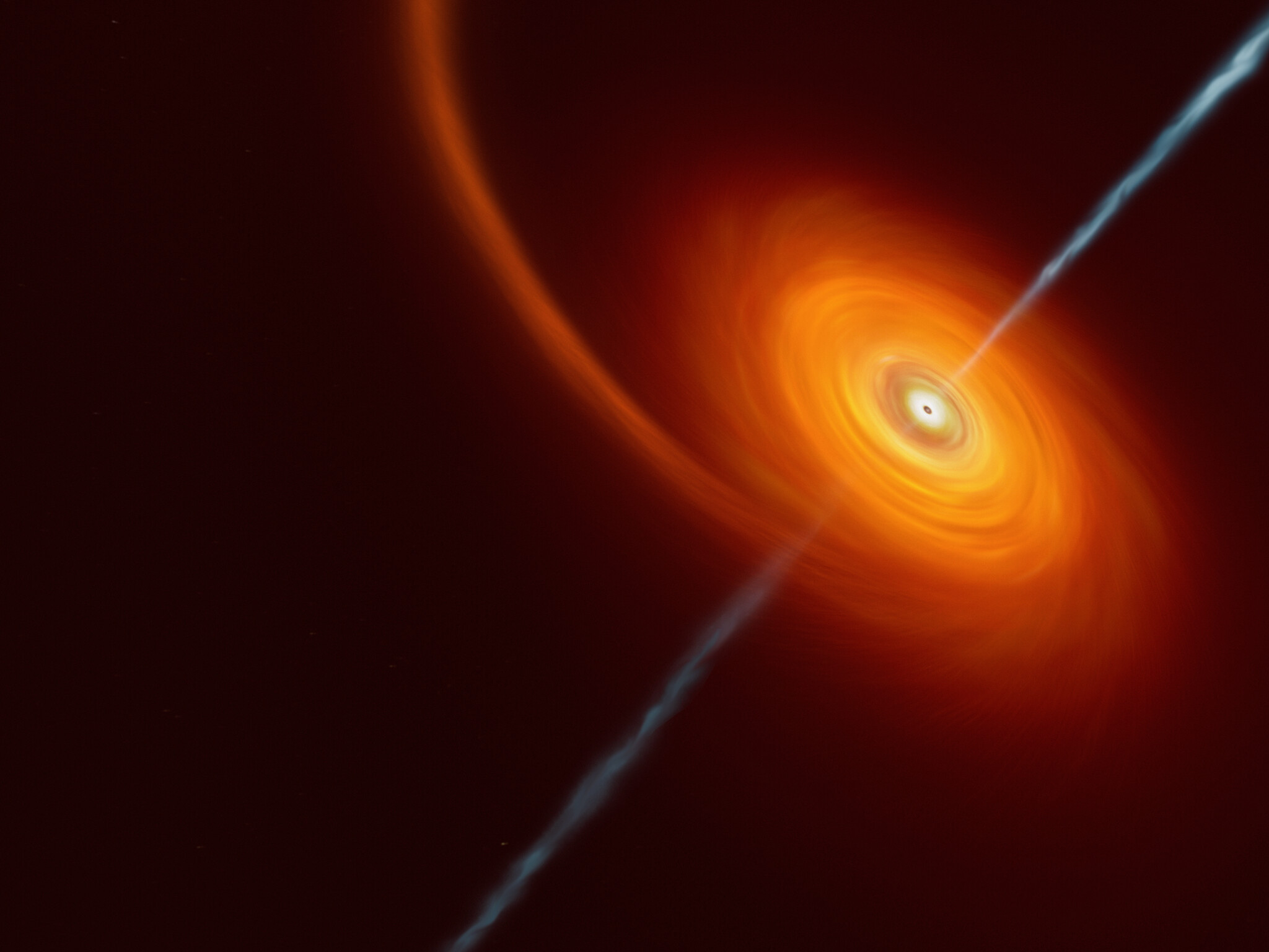 Observación de record: un agujero negro devorando una estrella