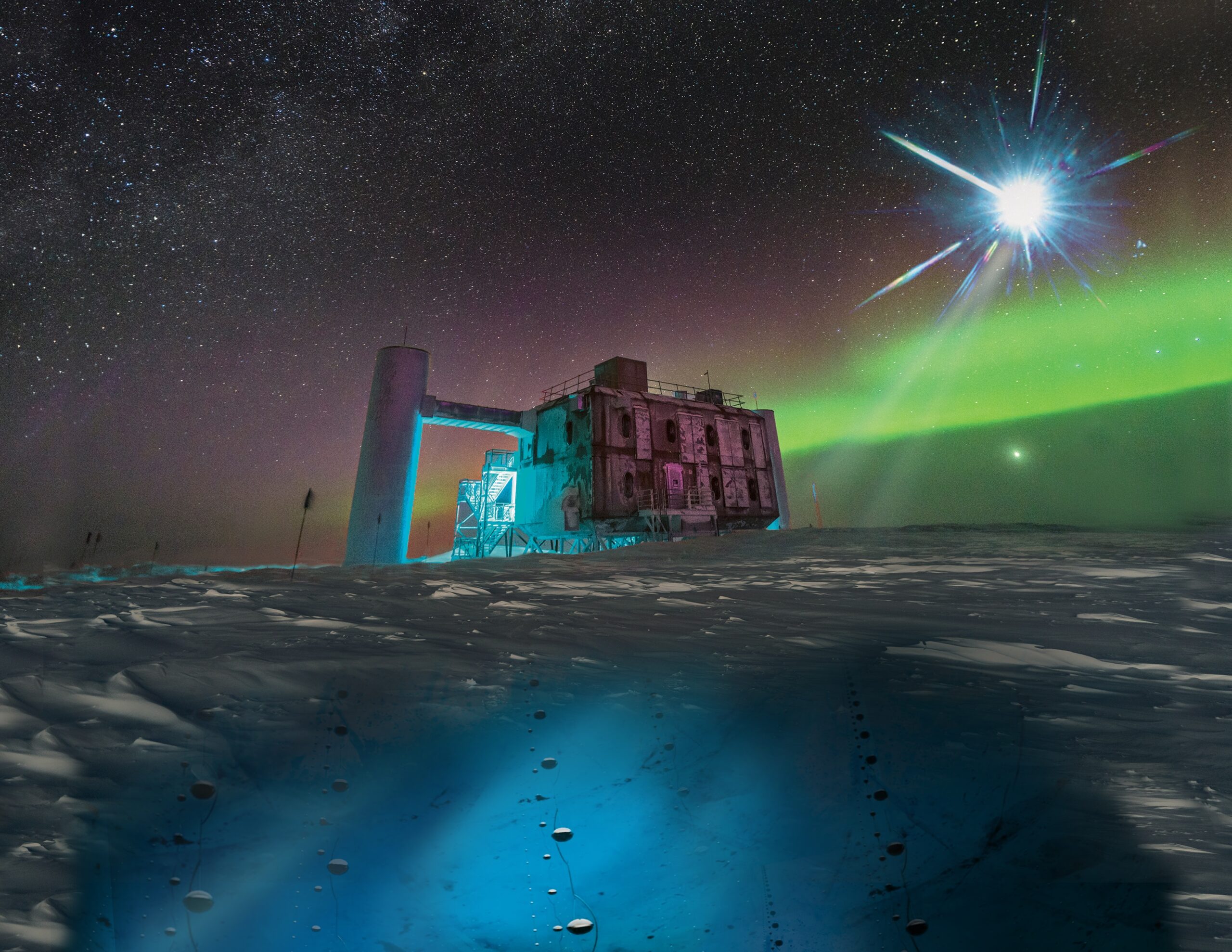 Los misterios de los rayos cósmicos se resuelven bajo el hielo de la Antártida