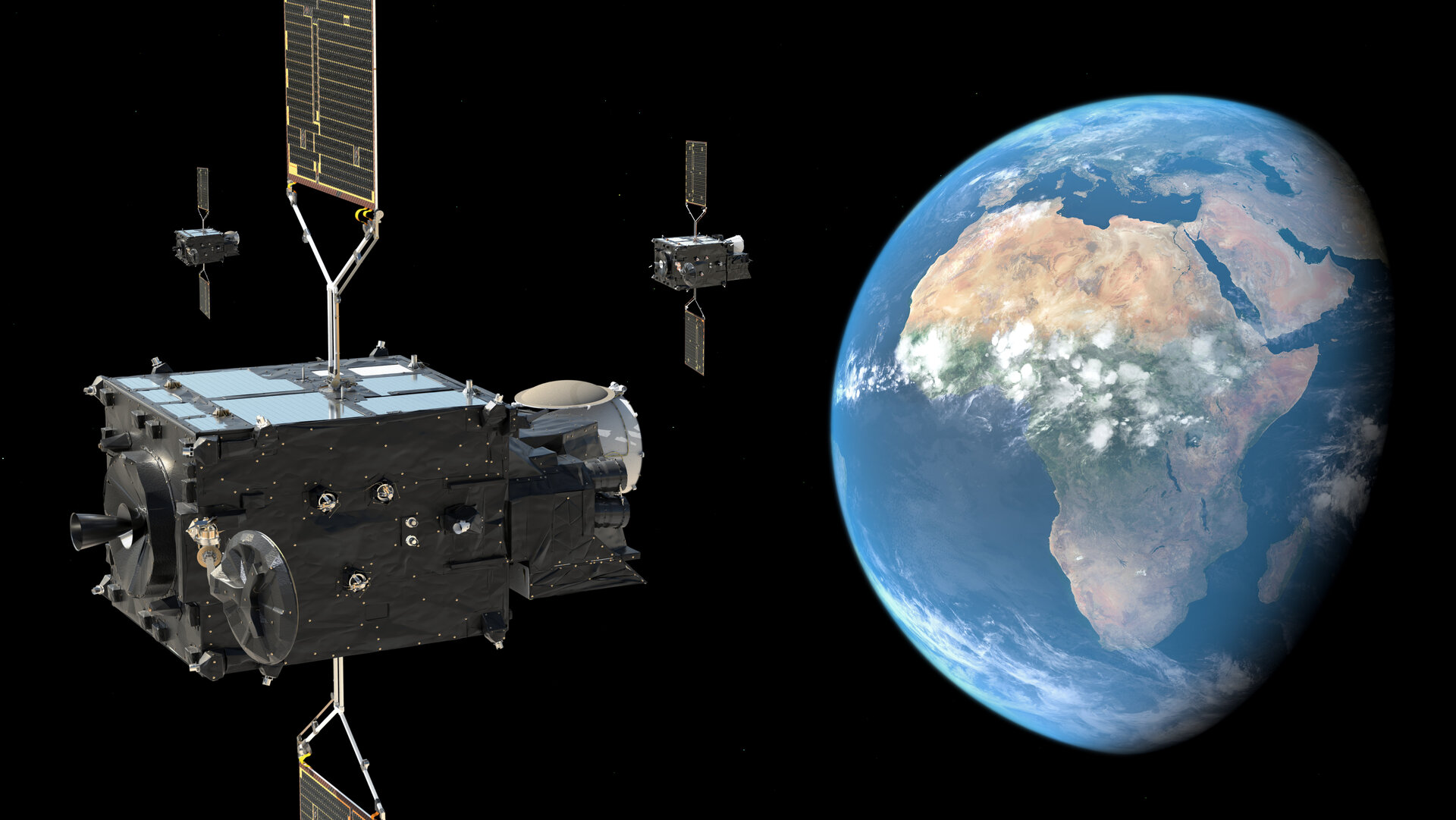 Meteosat Third Generation weather satellites pillars