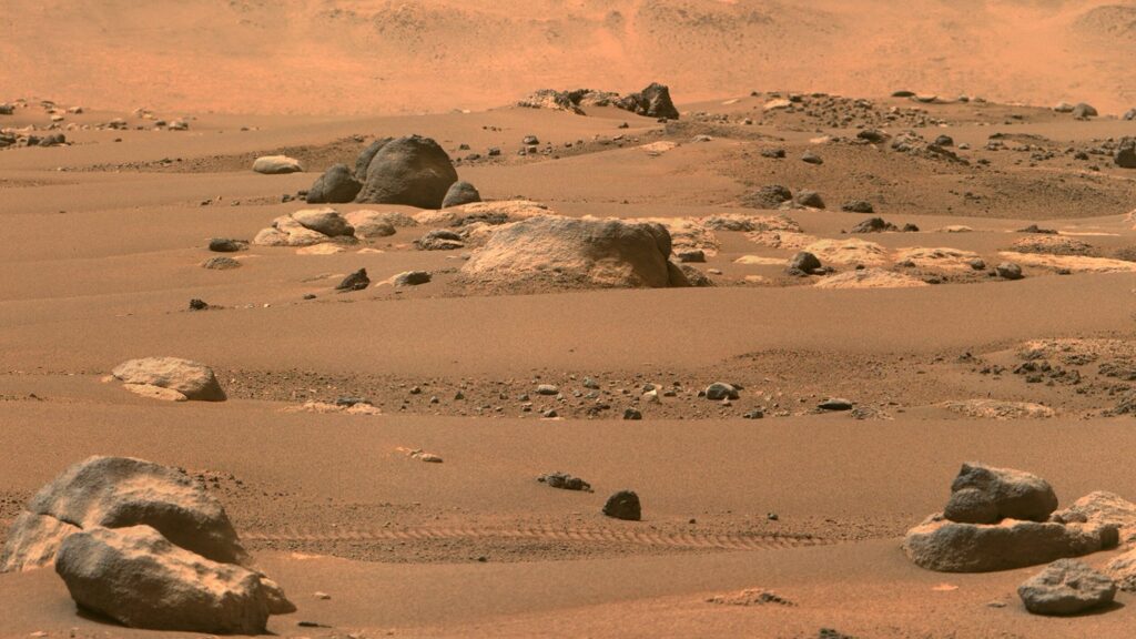 Vista de Marte donde puede haber vida