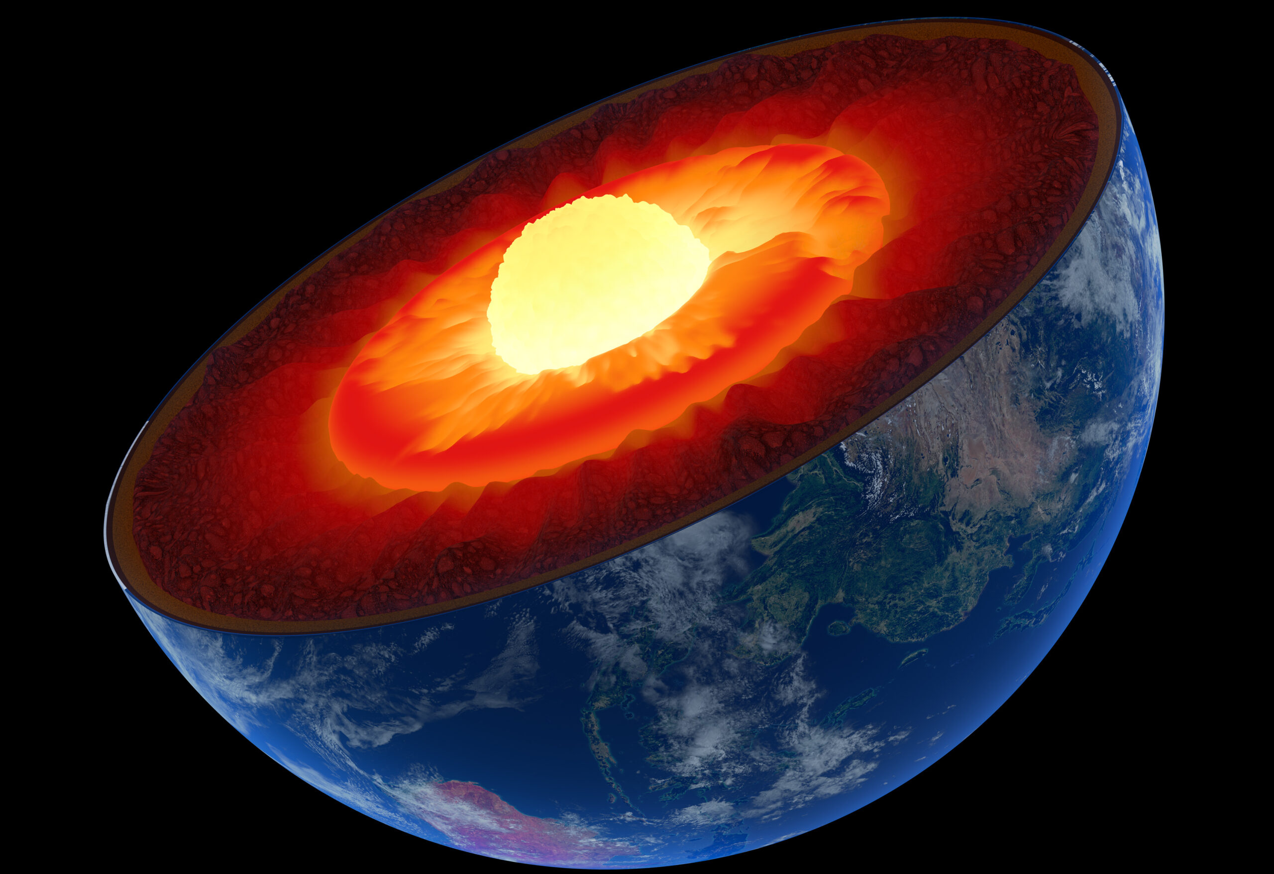 Por qué el núcleo de la Tierra está creciendo más de un lado que del otro
