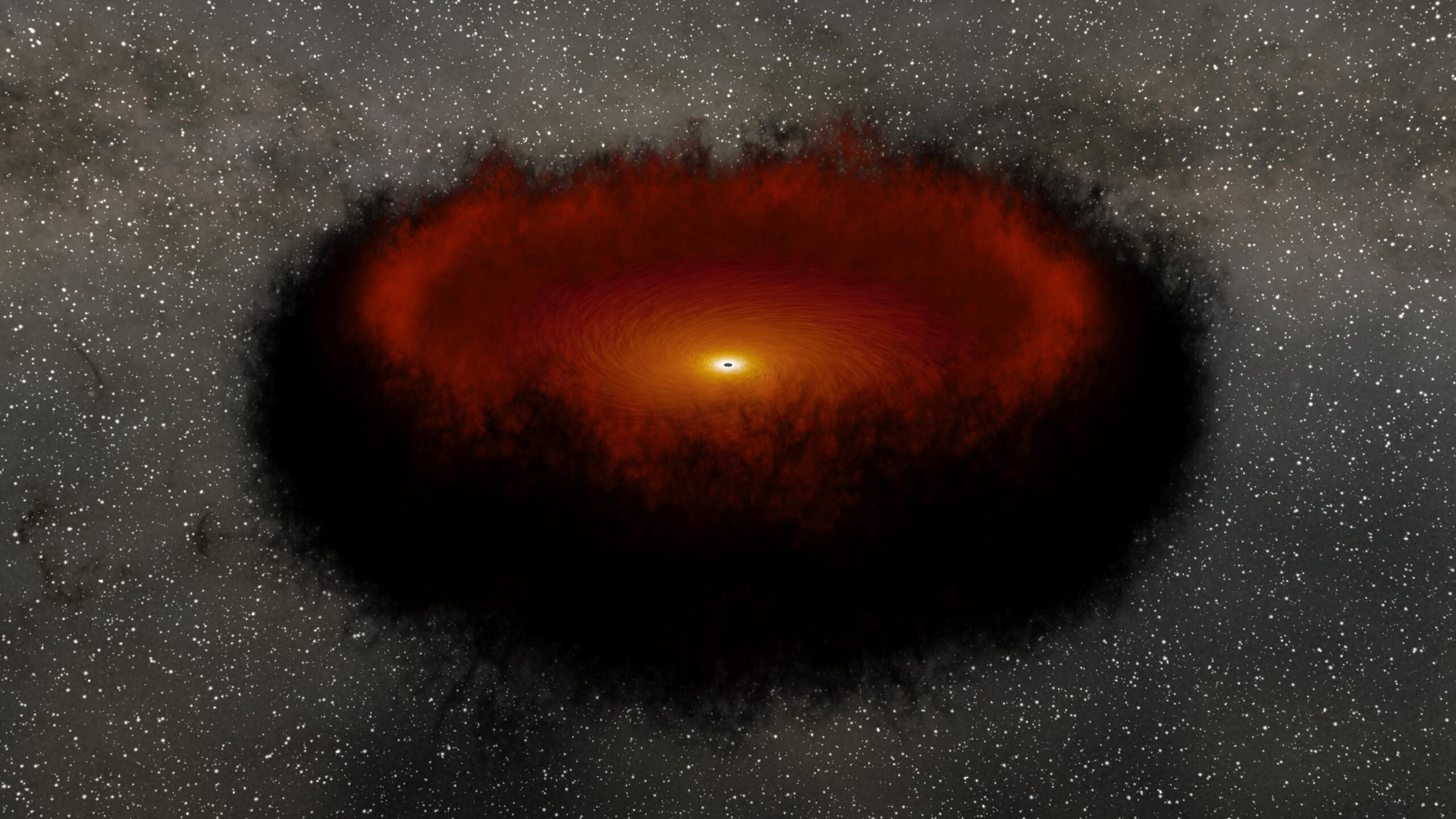 Descubren agujeros negros supermasivos en un lugar inusual del universo
