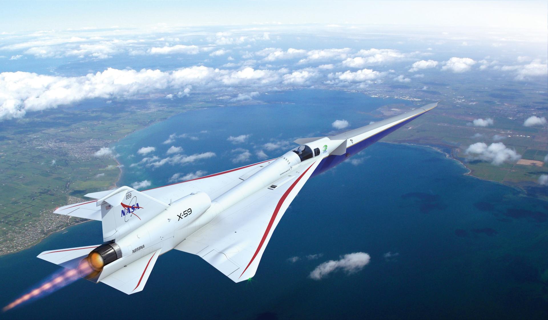 ¿Existen aviones supersónicos silenciosos? El X-59 de la NASA se prepara