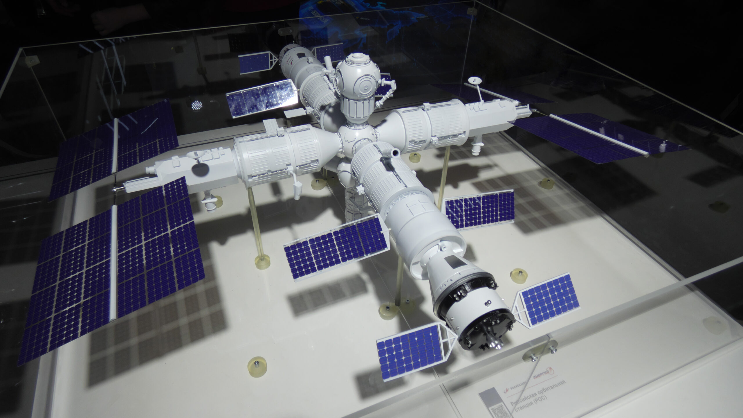 Russian Orbital Service Station layout during the Armiya 2022 exhibition scaled