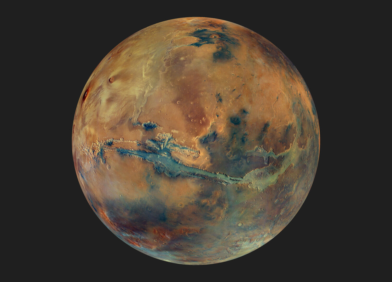 La Agencia Espacial Europea difunde impresionantes nuevas imágenes de Marte