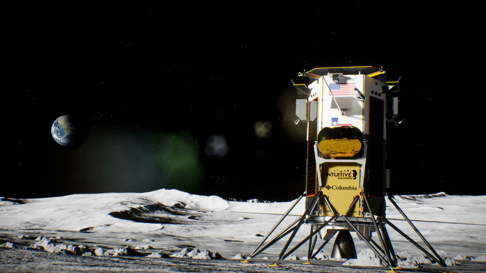 Nova C en la superficie lunar