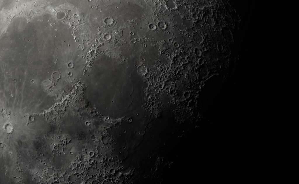 cráteres de la luna