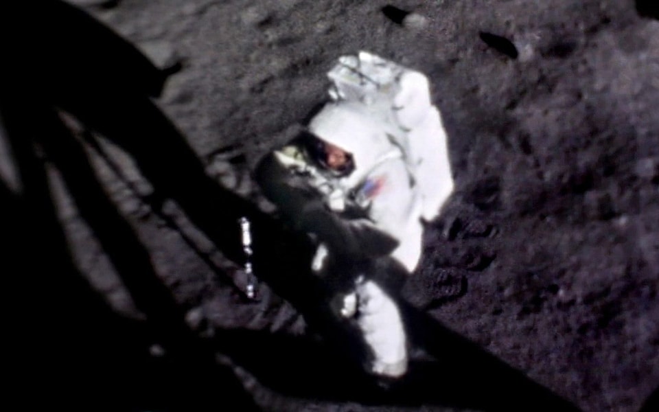 Neil Armstrong en la Luna