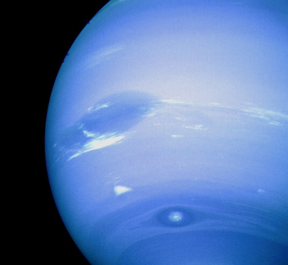 Neptuno visto por la sonda Voyager 2