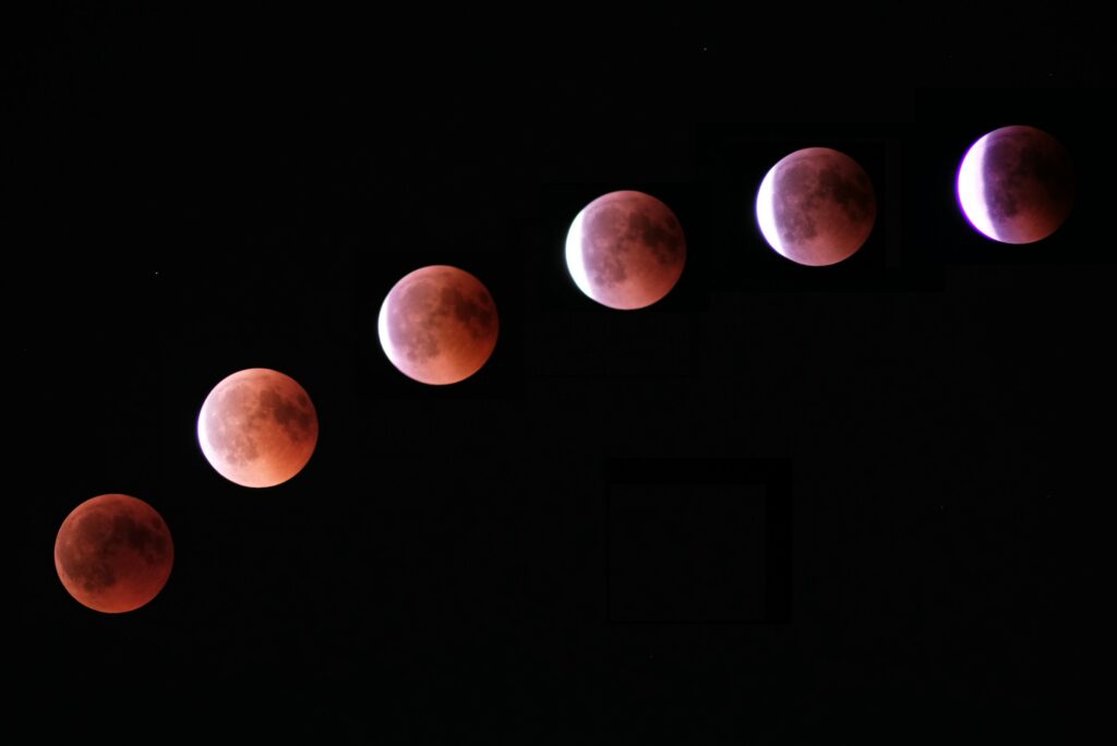 Secuencia del último eclipse lunar