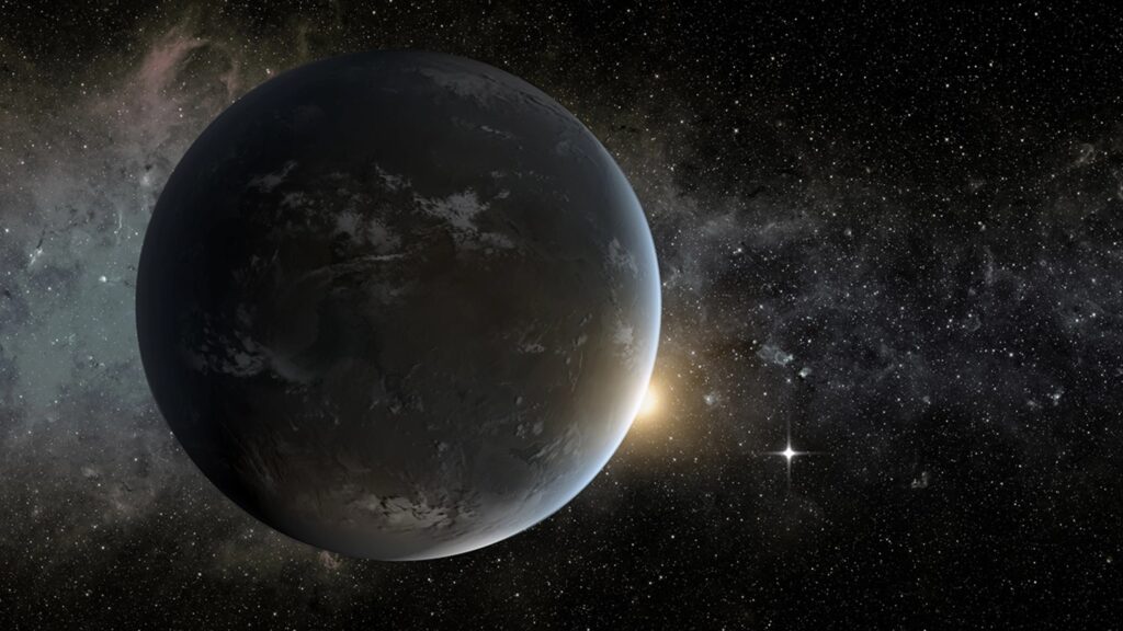 Simulación por ordenador del exoplaneta habitable