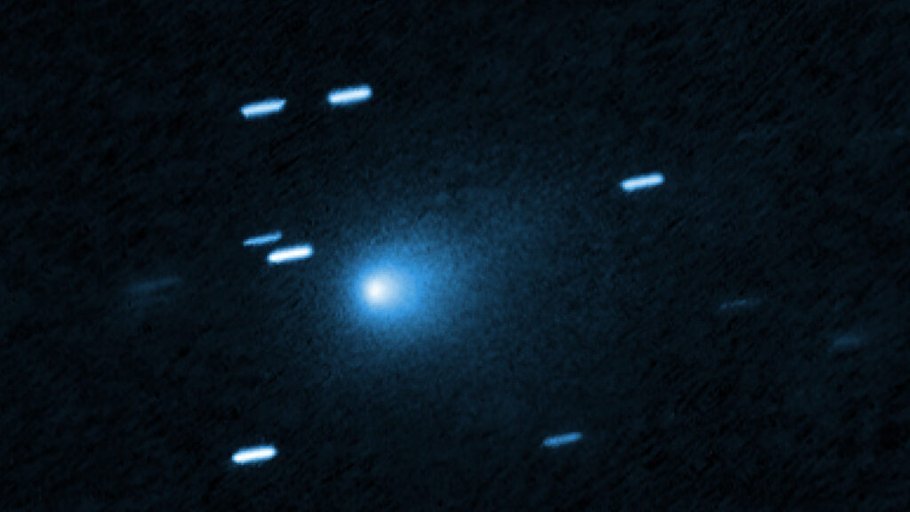 Cometa interestelar 3I/ATLAS vista por el telescopio espacial Hubble.