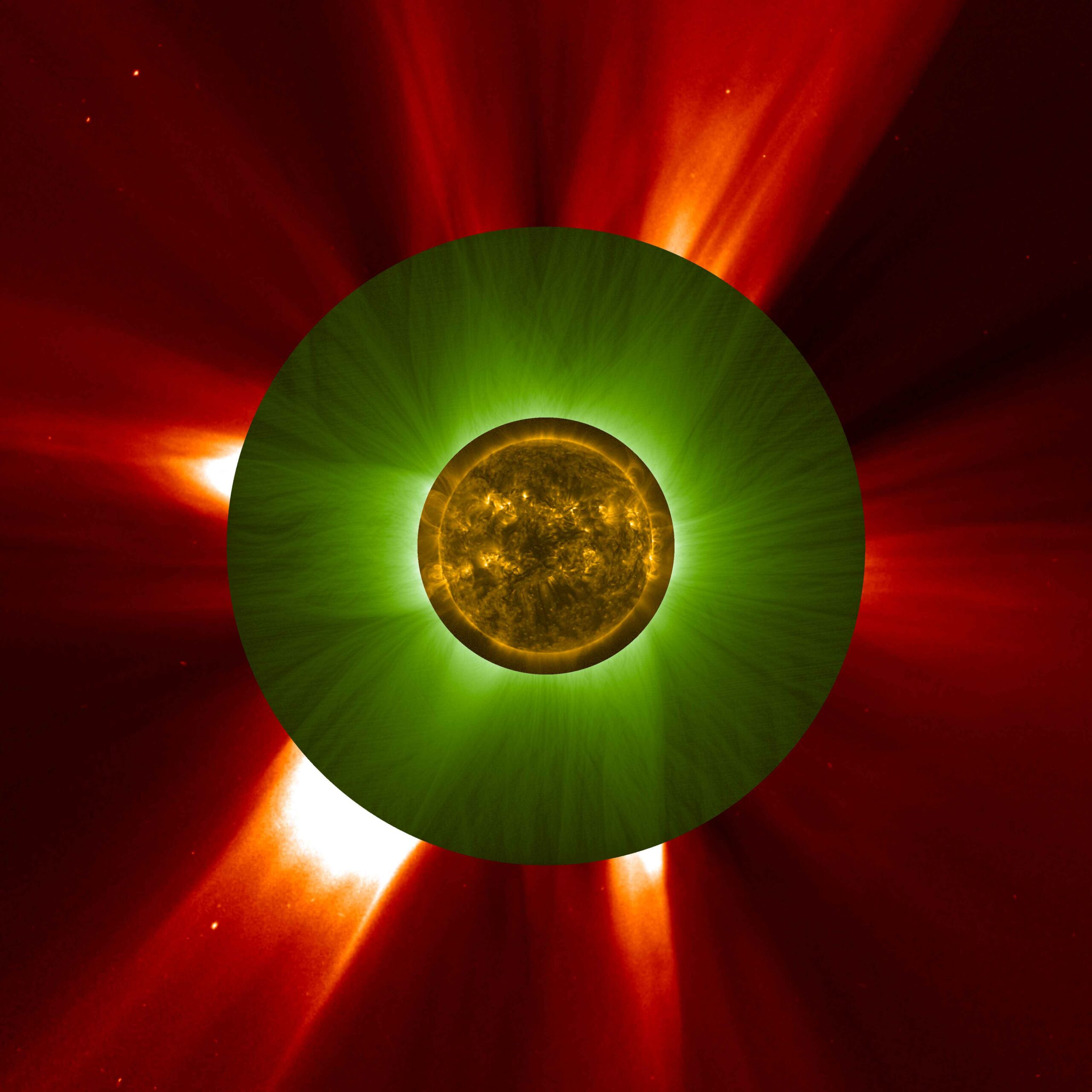 Imagen compuesta del Sol